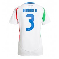 Taliansko Federico Dimarco #3 Vonkajší Ženy futbalový dres ME 2024 Krátky Rukáv